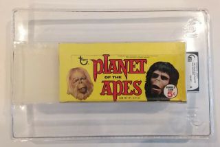 Rare 1969 Topps Planet Of The Apes Empty Wax Box Graded Gai 8 Nm/mt