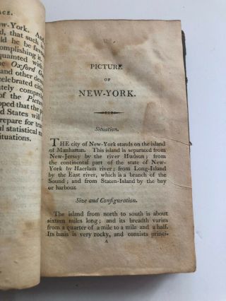 orig.  1807 travel guide to YORK CITY 