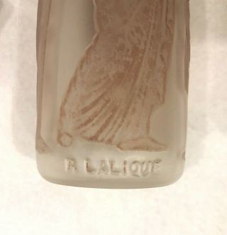 1912 R Lalique Ambre Antique Perfume for Coty Sepia Frosted Glass Bottle 6