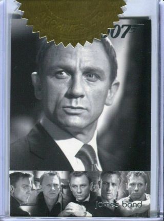 James Bond Mission Logs Daniel Craig Case Topper Chase Card Vb6 572/700