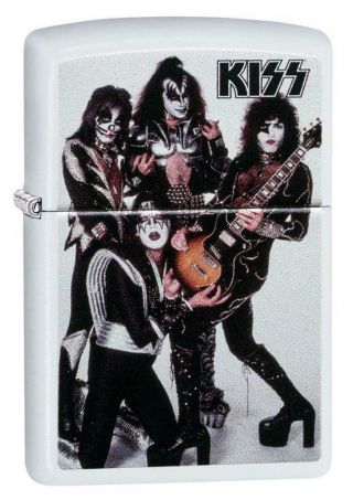 Zippo Windproof Lighter With The Group Kiss,  49017,