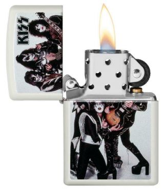 Zippo Windproof Lighter With the Group Kiss,  49017, 2