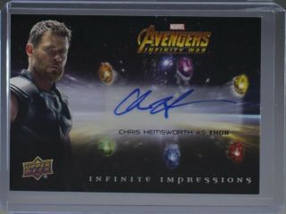 2018 Avengers Infinity War Chris Hemsworth Thor Autograph Card