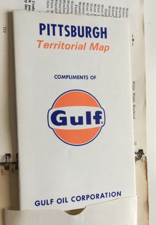 Explore Western Pennsylvania Points of Interest book w/ GULF Oil map Pittsburgh 4