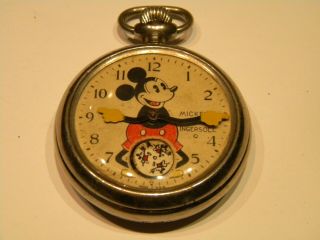 1938 Ingersoll Mickey Mouse Pocket Watch