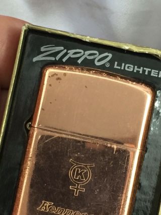 1971 Solid Copper Zippo Lighter Advertising KENNECOTT Copper - Hard To Find 4