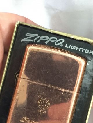 1971 Solid Copper Zippo Lighter Advertising KENNECOTT Copper - Hard To Find 6
