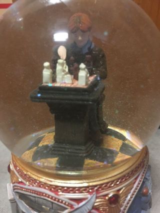 Harry Potter Musical Snow Globe Ron Weasley Soccers Stone San Francisco Musicbox 3