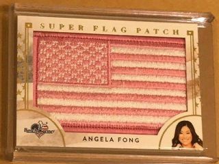 2017 Angela Fong Benchwarmer No 1/1 America The Pink Flag Card