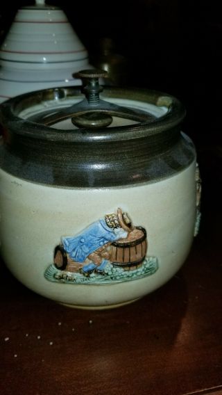 Bourne Denby Royal Doulton Made In England Tobacco Jar.  Dunhill