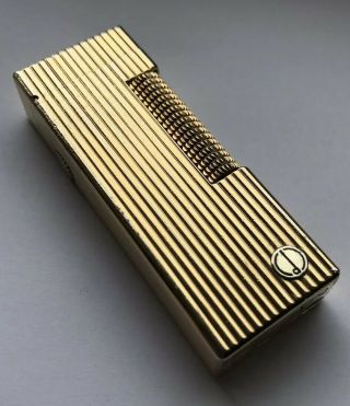 Dunhill Gold ‘lined’ Rollagas Lighter - Overhauled