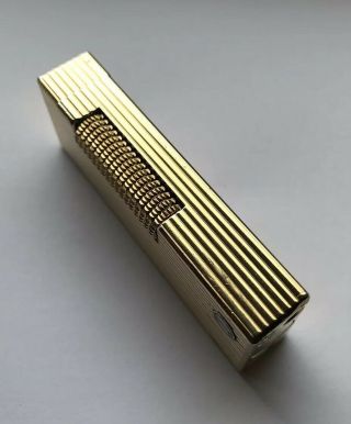 Dunhill Gold ‘Lined’ Rollagas Lighter - Overhauled 2