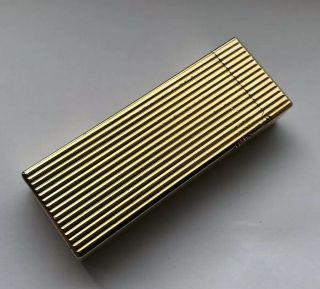 Dunhill Gold ‘Lined’ Rollagas Lighter - Overhauled 3
