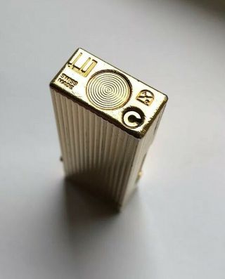 Dunhill Gold ‘Lined’ Rollagas Lighter - Overhauled 6
