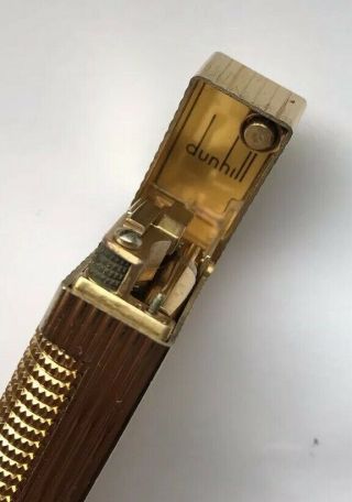 Dunhill Gold ‘Lined’ Rollagas Lighter - Overhauled 8