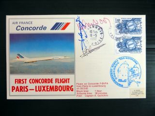 Luxembourg 1982 Concorde A France 1st Flight Paris - Luxembourg & Return (2) Bp392