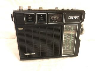 Vintage Toshiba Rp - 760f 3 Band Radio Mw - Sw - Fm Rare