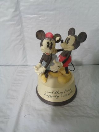 Hallmark / Disney - Mickey & Minnie " Lived Happily Ever After " Figurine