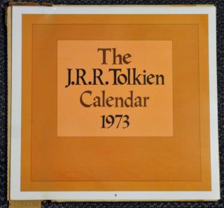 1973 J.  R.  R.  Tolkien Calendar - Very Fine With Mailer