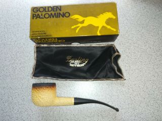 Rare Barling King Golden Palomino Block Meerschaum Pipe Estate Vintage