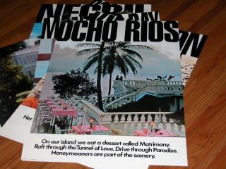 Rare Out Of Print Vintage Ocho Rios Jamaica Tourist Board Travel Poster Jtb