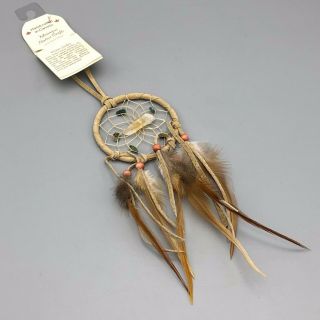 Monague Native Crafts Small Dream Catcher Vision Seeker With Quartz And Stone