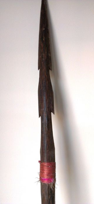Primitive Wood Tribal War Spear,  No Shield 5