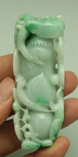 Cert ' d Untreated Green Nature A jadeite Jade Statue Sculpture pixiu 貔貅 q69988H 10