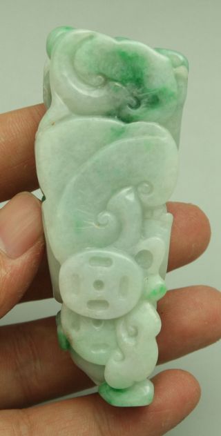 Cert ' d Untreated Green Nature A jadeite Jade Statue Sculpture pixiu 貔貅 q69988H 11