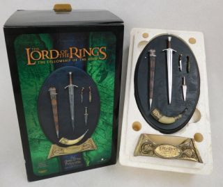 Lotr Lord Of The Rings Sideshow Weta Arms Of The Fellowship 9609 Plaque /2500