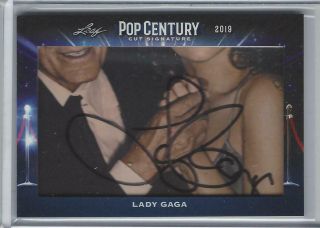 Lady Gaga Cut Signatures Autograph 2019 Leaf Pop Century Auto A Star Is Born