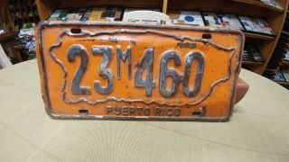 Undated Puerto Rico License Plate 23m460