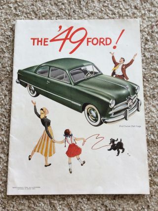 1949 Ford Dealership Showroom Color Sales Handout