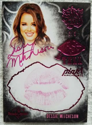 Dessie Mitcheson Autograph Kiss Card Benchwarmer Authentic 3/3 Auto Sin City