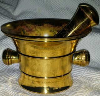 Mortar & Pestle Brass Vintage 