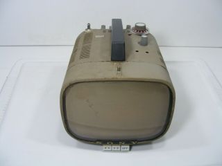 Vintage Sony 8 - 301W 1961 Transistor T.  V.  Receiver No Cord was Worrking 2