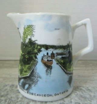 Antique Porcelain Souvenir Canal Bobcaygeon Ontario Made In England