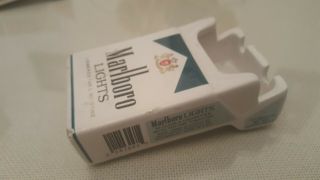 Marlboro Ashtray Green Lights Cigarettes Pack Shape Ceramic