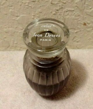 Rare Bottle Vintage Perfume Bottle Celui De Jean Desses Parfum Paris 2 Oz