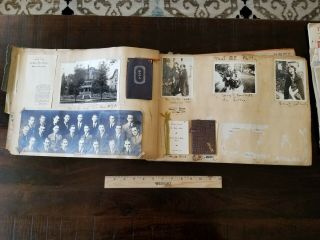 1922 Wabash College Indiana Scrapbook – Programs,  Tickets,  Ephemera – Loaded 2