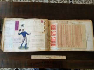 1922 Wabash College Indiana Scrapbook – Programs,  Tickets,  Ephemera – Loaded 7