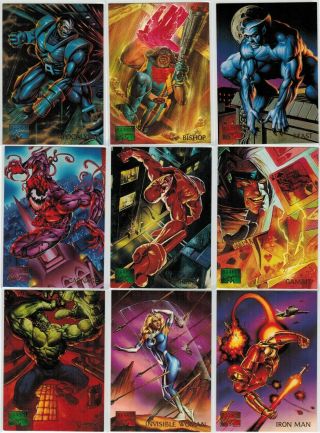 1995 Marvel Masterpieces Series Iv 4 Fleer Complete Card Set 1 - 151 X - Men