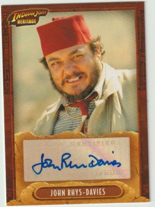 Indiana Jones Heritage 2008 Autograph Auto Card John Rhys - Davies Signed Sallah
