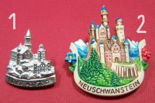 Choice Vintage Neuschwanstein Castle German Bavarian Oktoberfest Tyrol Hat Pin
