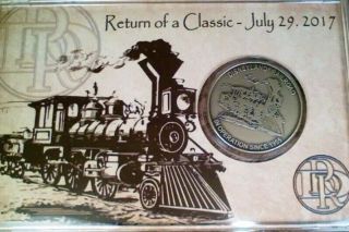 Disneyland Railroad Return Of A Classic Antique Bronze Coin Medallion