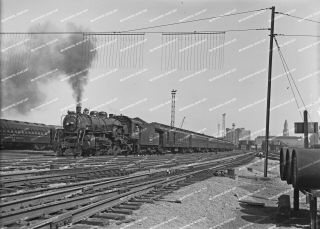 Orig Neg Boston & Maine 4 - 6 - 2 3676 Clearing Tower A With All Steel Consist Origi