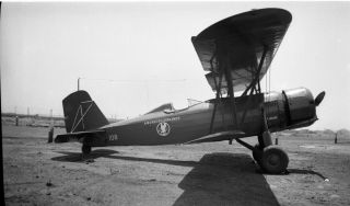 American Airlines,  Unknown Biplane,  Marked 108,  C1930s ?,  Large Size Negative
