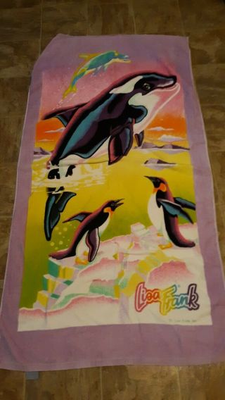 Vintage Lisa Frank 90s Beach Towel