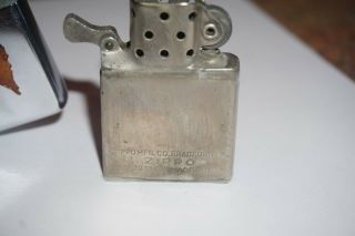 1949 Zippo Town and Country Horse lighter RARE 2032695 Patent No. 3