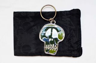 Stussy Skull Camo Keychain